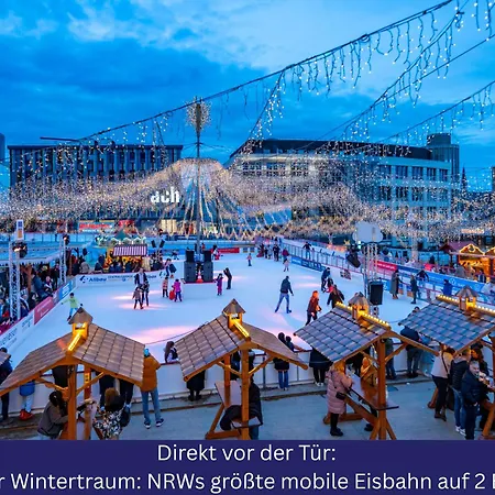 아파트 Modernes, Zentrales City-apartment Am Kennedyplatz, Nahe Hauptbahnhof Und Limbecker Platz, Lichtdurchflutete Raeume *