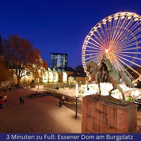 Apartmán Modernes, Zentrales City-apartment Am Kennedyplatz, Nahe Hauptbahnhof Und Limbecker Platz, Lichtdurchflutete Raeume