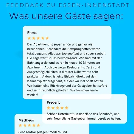 Modernes, Zentrales City-apartment Am Kennedyplatz, Nahe Hauptbahnhof Und Limbecker Platz, Lichtdurchflutete Raeume Apartmán *
