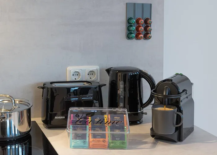 아파트 Modernes, Zentrales City-apartment Am Kennedyplatz, Nahe Hauptbahnhof Und Limbecker Platz, Lichtdurchflutete Raeume 에센