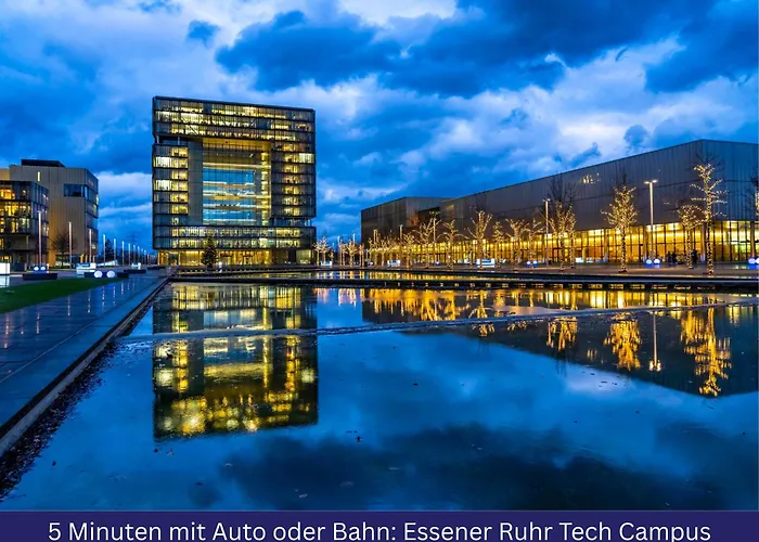 Modernes, Zentrales City-apartment Am Kennedyplatz, Nahe Hauptbahnhof Und Limbecker Platz, Lichtdurchflutete Raeume Lejlighed